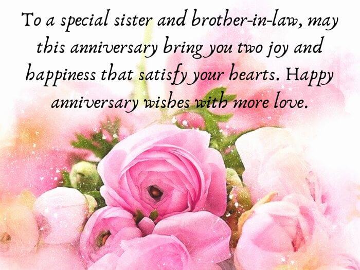 Marriage Anniversary Wishes for Sister