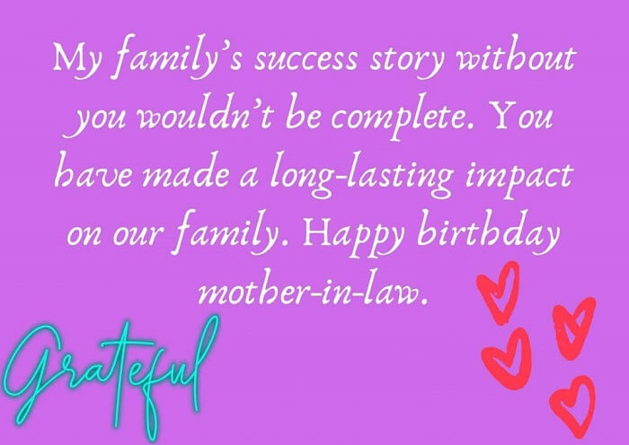 Quotes for Happy Birthday Mother in Law