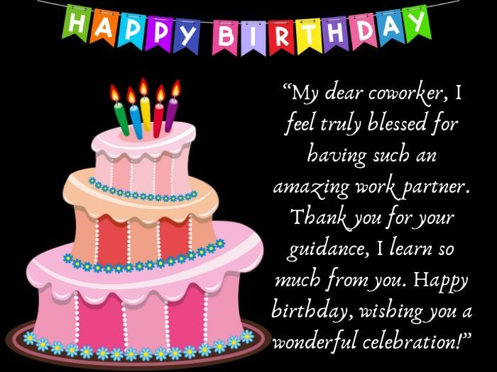 100 Happy Birthday Coworker Birthday Wishes For Colleague Images, Photos, Reviews