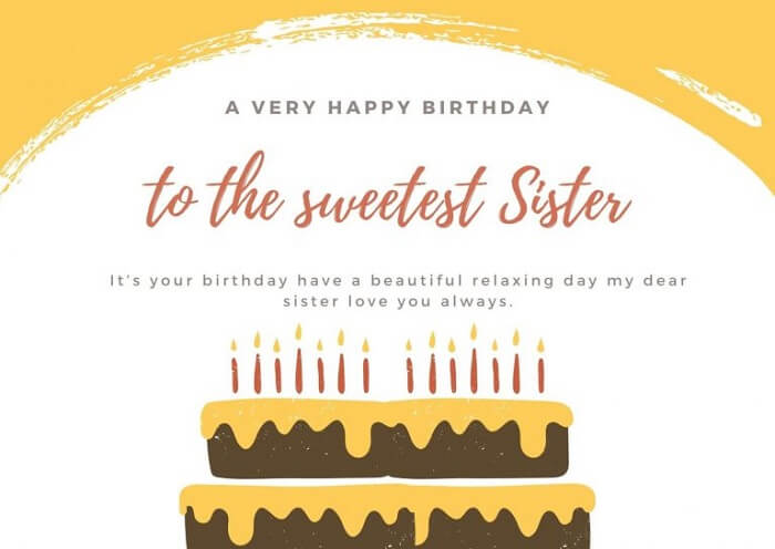 Happy Birthday Sissy Wishes