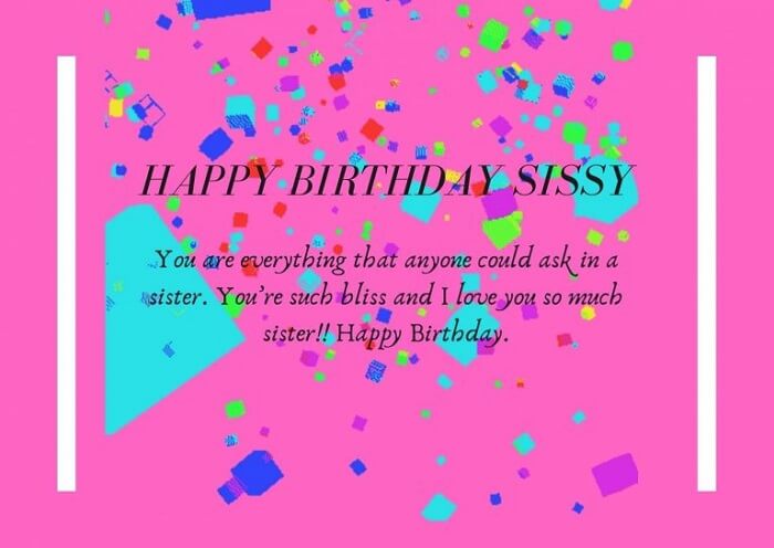 Happy Birthday Sister Cards