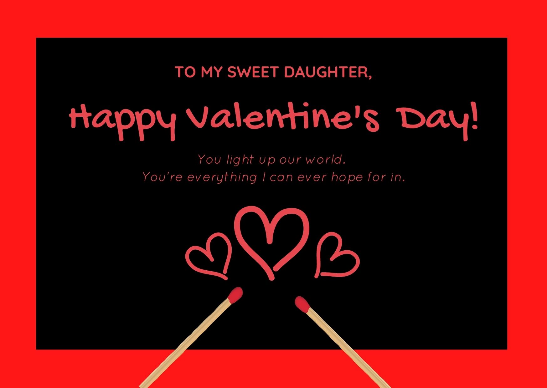 valentine wishes for daughter