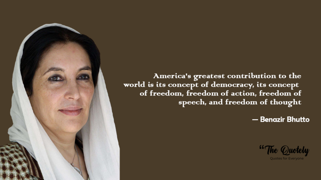 Benazir Bhutto feminist quotes