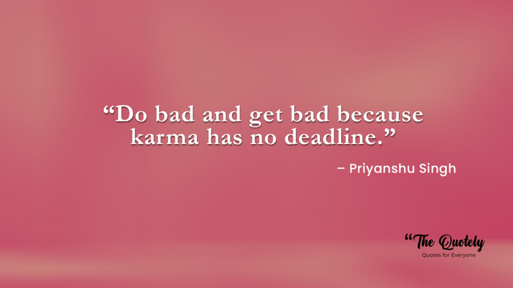 time and karma quotes