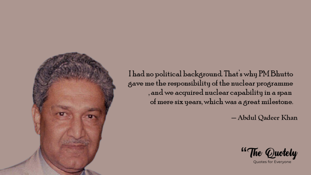 dr abdul qadeer khan quotes in english
