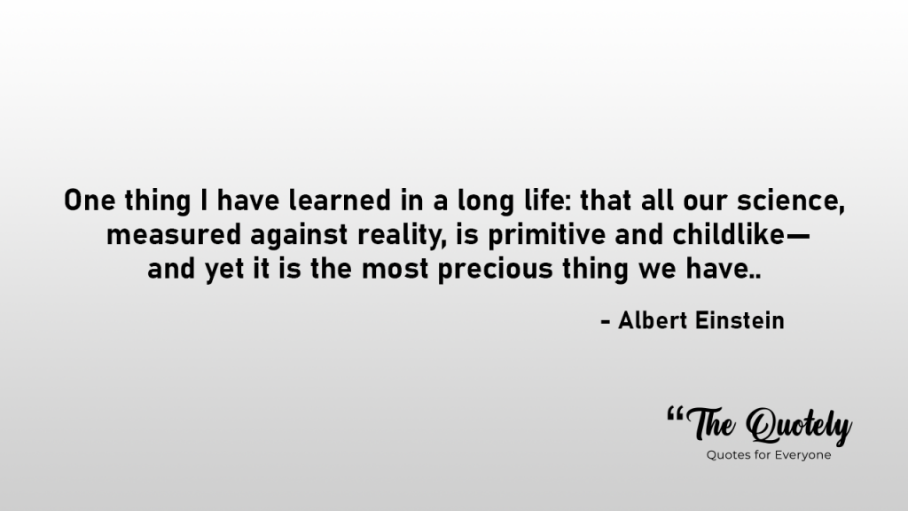 Albert Einstein Quotes About Science