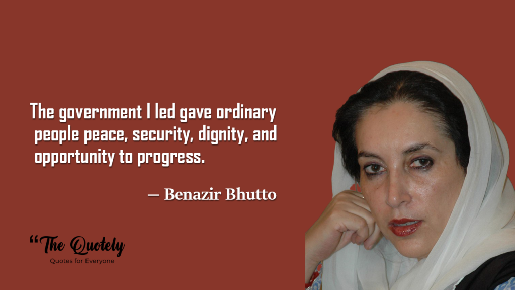 benazir bhutto quotes in english