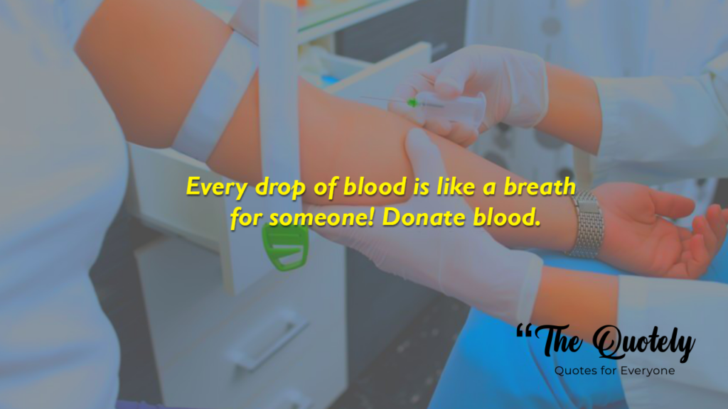 give blood and keep the world beating
