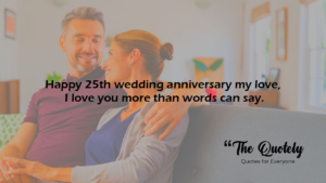 25th wedding anniversary wishes for wife