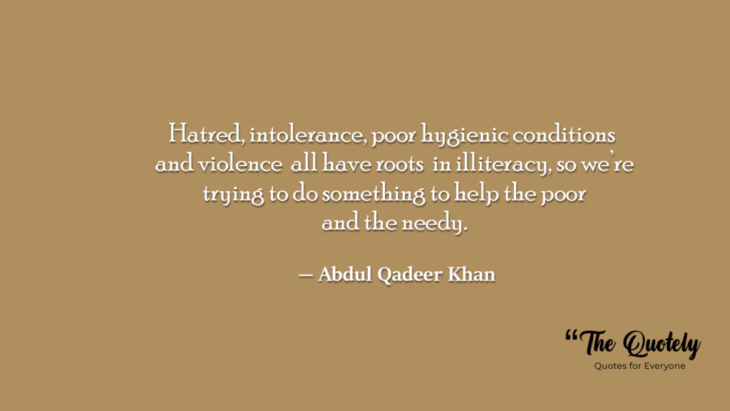 famous abdul qadeer khan quotes