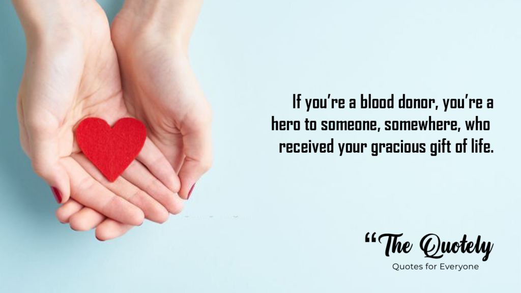 world blood donor day quotes