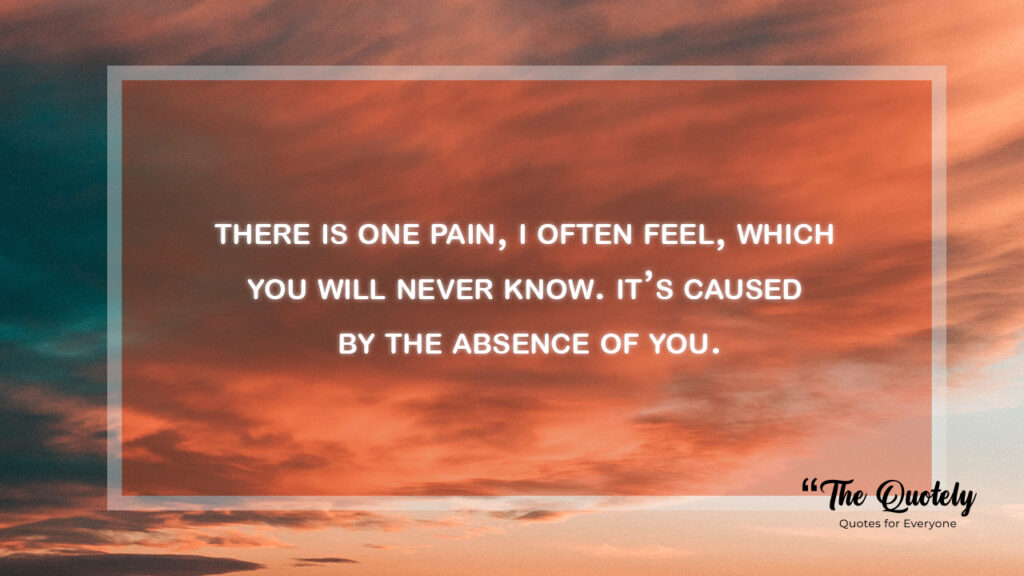 sad quotes about love and pain
