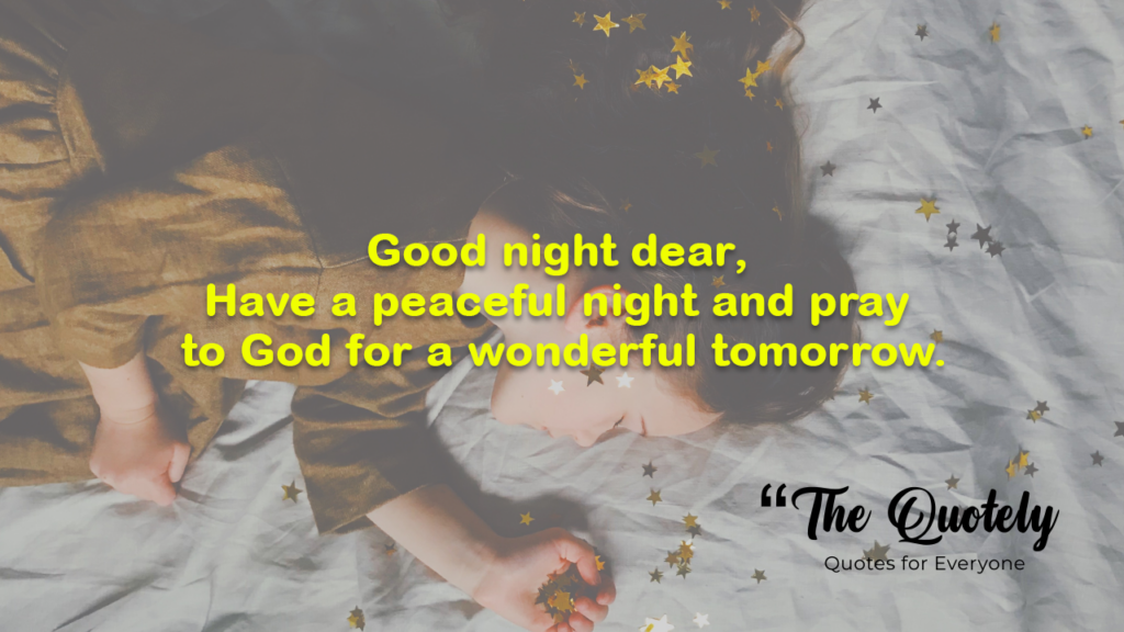 god bless you good night quotes