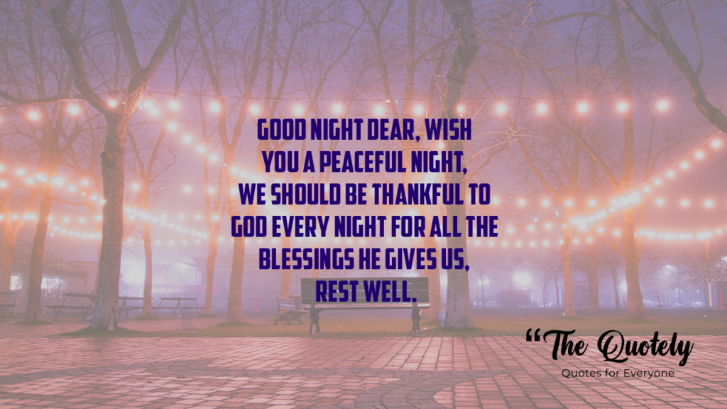 blessed good night quotes