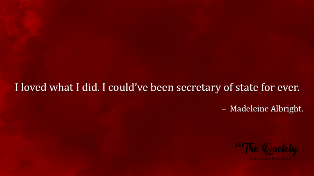 madeleine albright quotes leadership