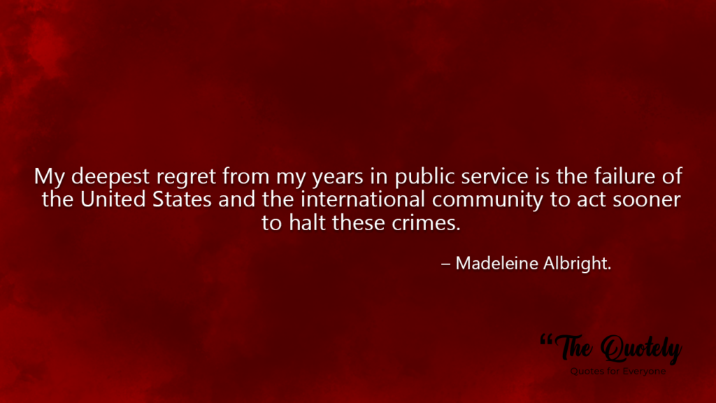 madeleine albright quotes on democracy
