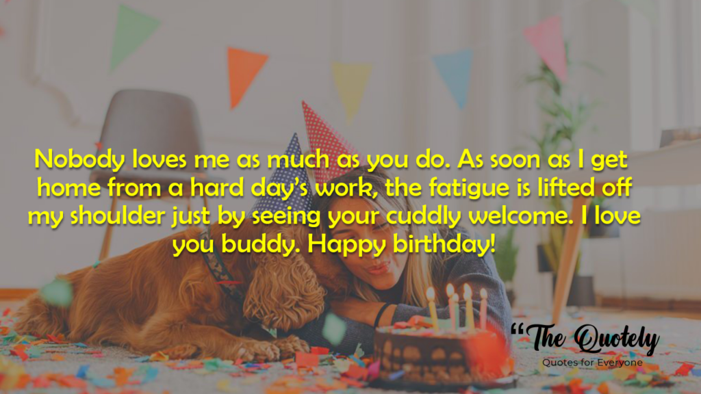 birthday wishes for dog lovers