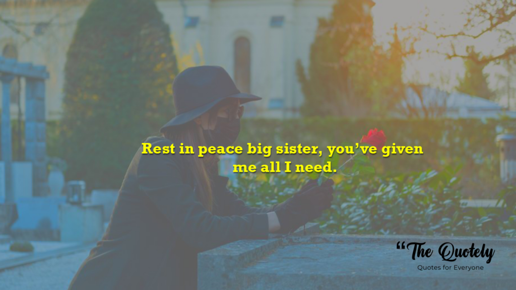 sister in heaven message