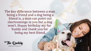 birthday wishes with dog picture