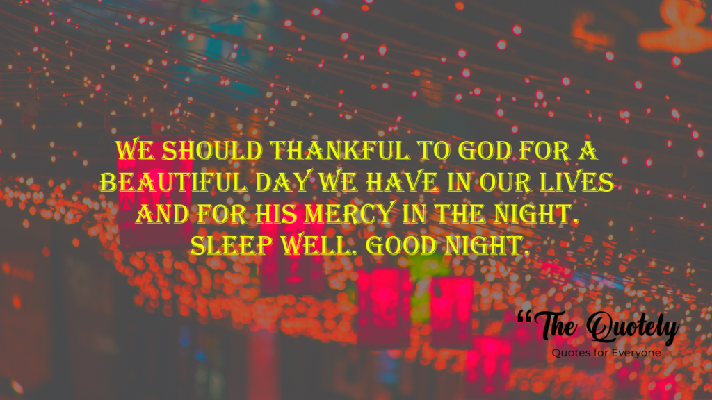 good night blessing quotes