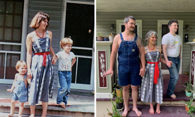 Then And Now: These Families Perfectly Recreated Old Photos With Hilarious Results