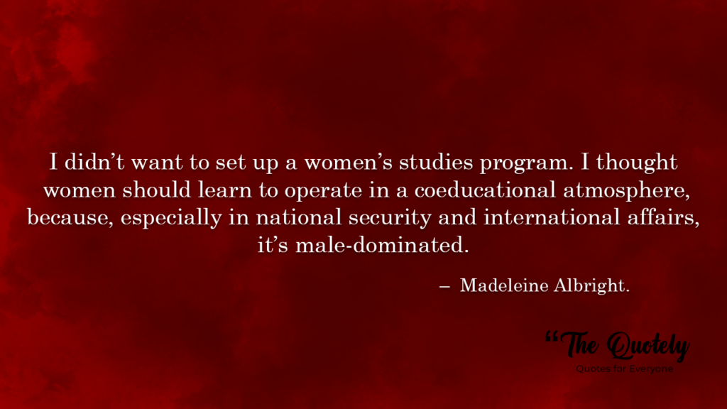 quotes from madeleine albright