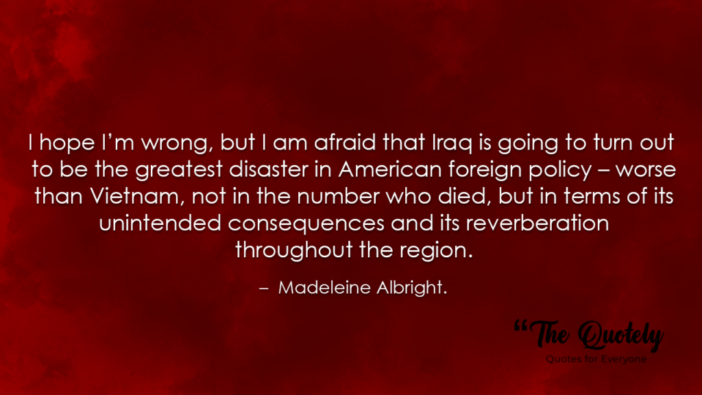 madelaine albright quotes