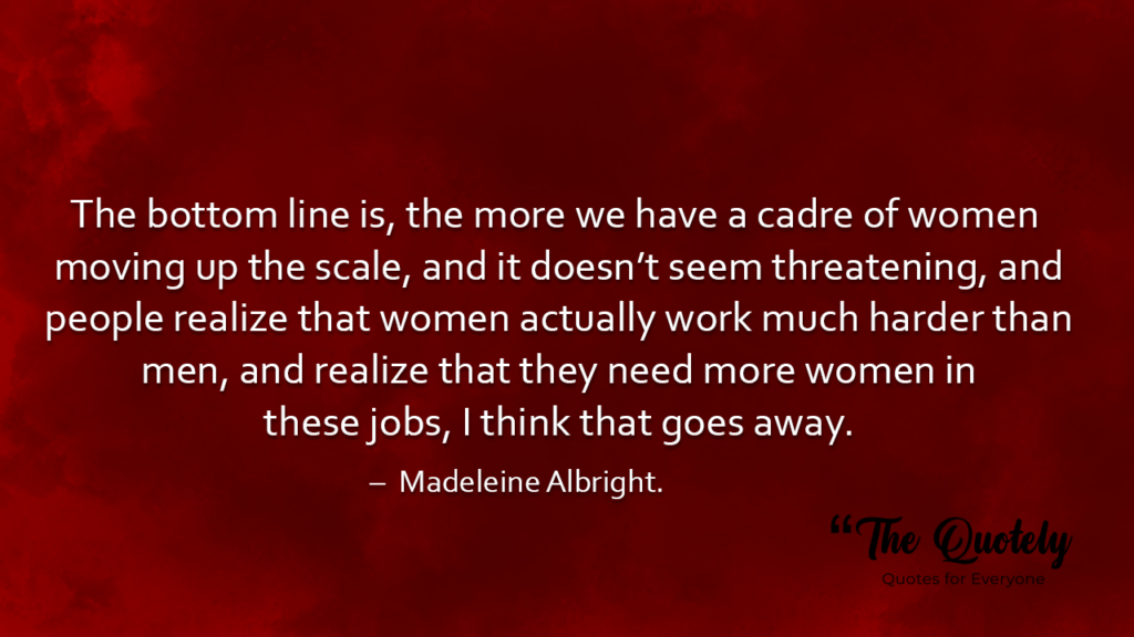 madeleine albright iraq quote
