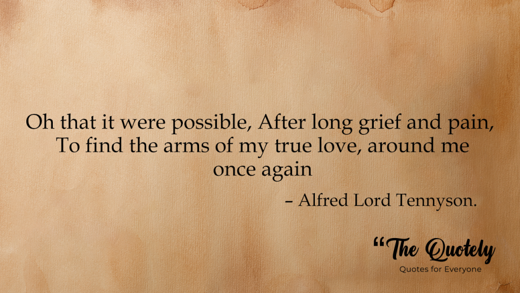 Alfred lord Tennyson quotes about death