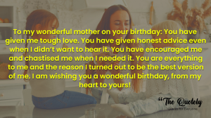 short birthday message for mother