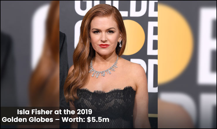 Isla Fisher at the 2019 Golden Globes