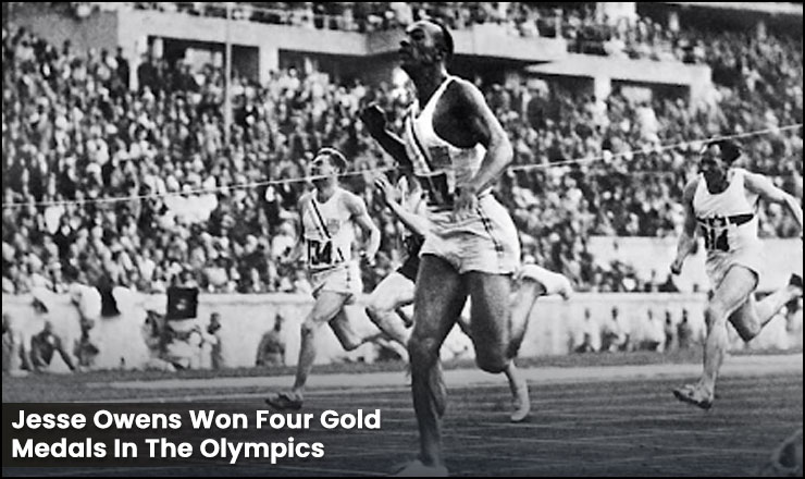 Jesse Owens Won Four Gold Medals In The Olympics
